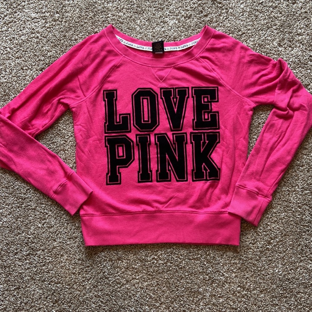 Y2K vintage Victoria Secret Pink Crew Neck Sweatshirt